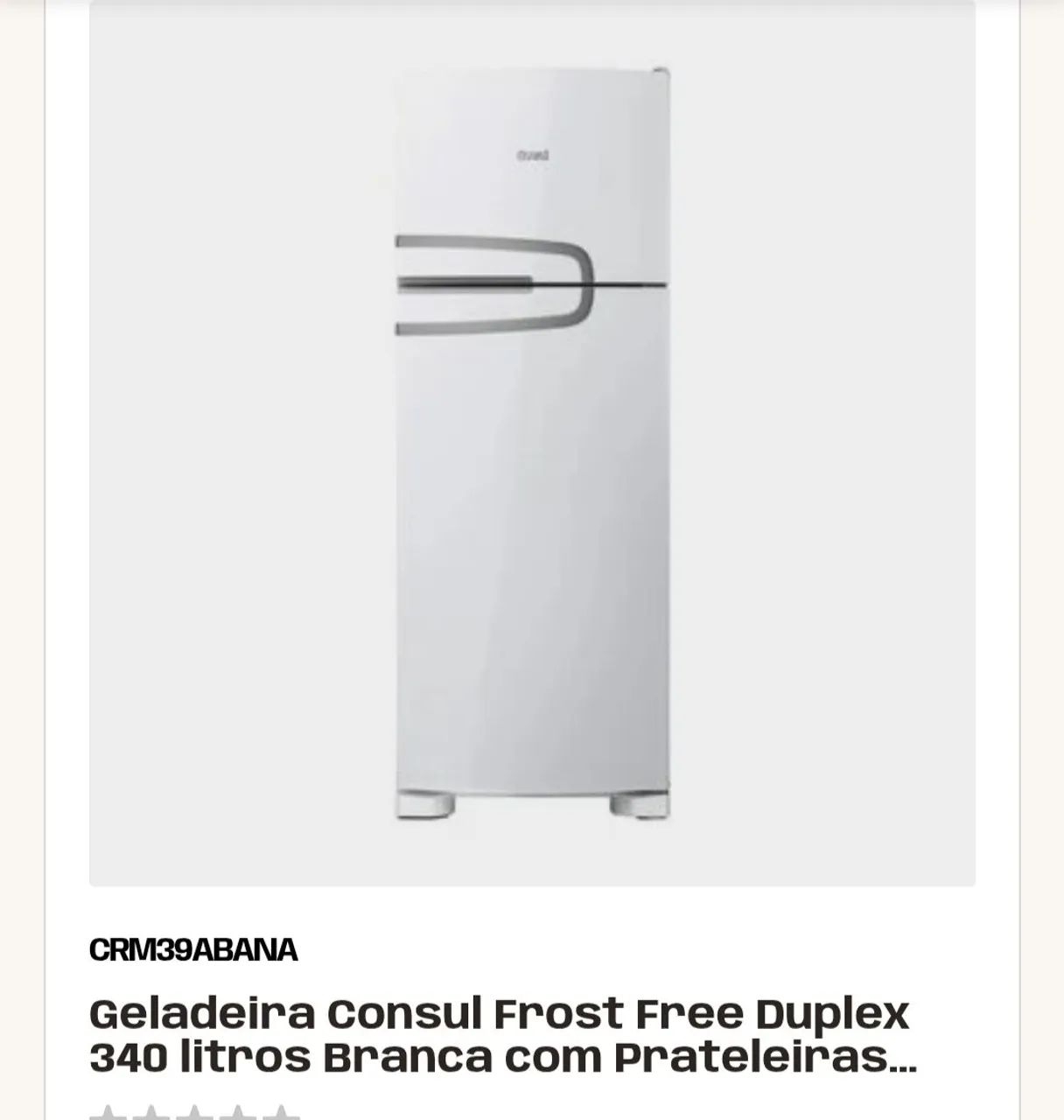 Geladeira Consul Duplex