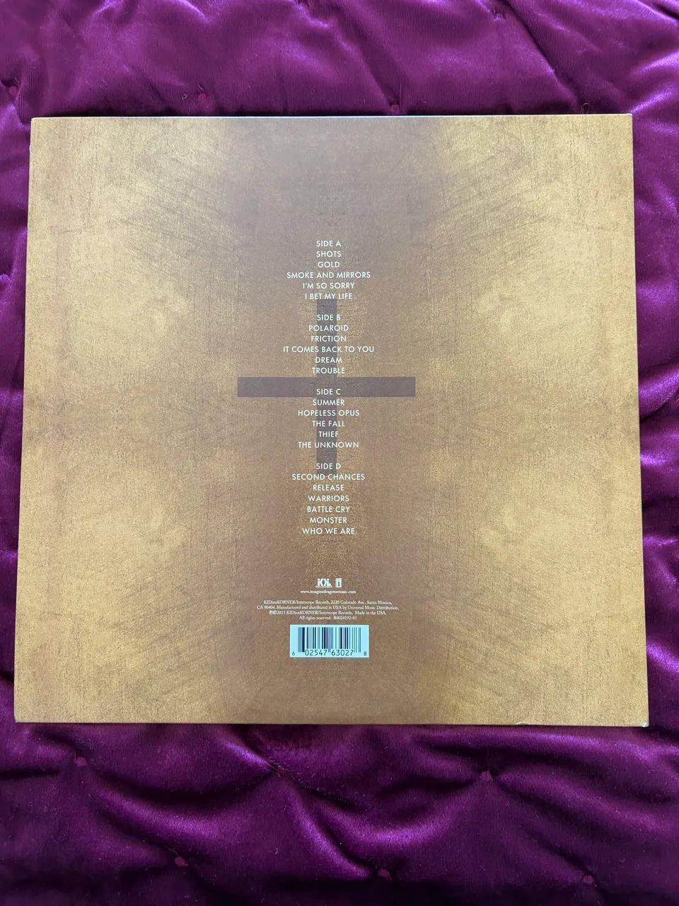 Imagine Dragons Smoke + Mirrors Disco de Vinil LP transparente - Foto 3
