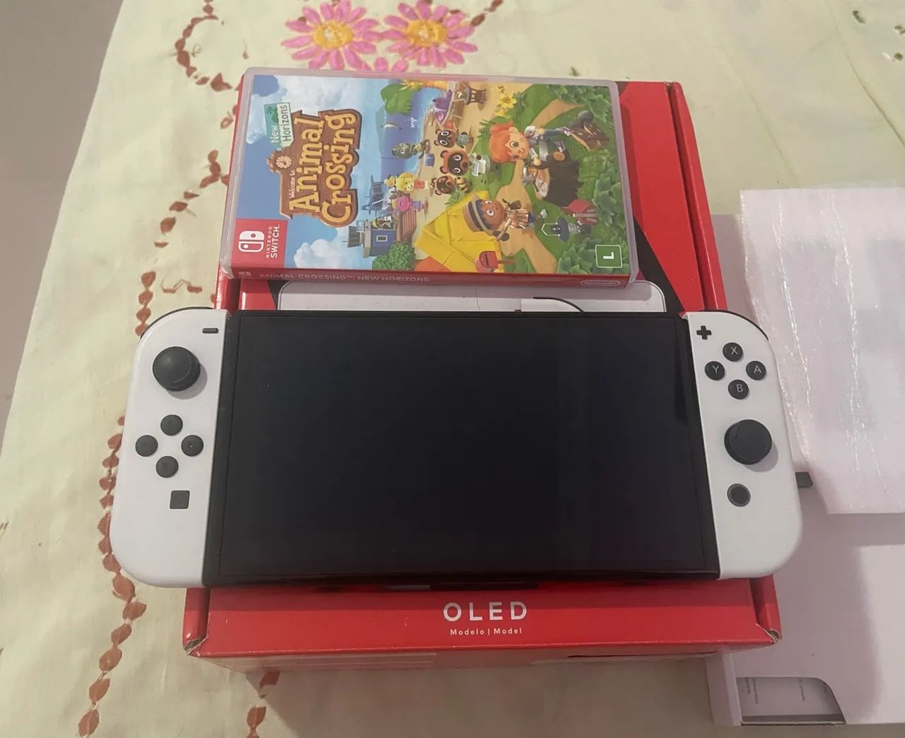 switch oled usado + jogo