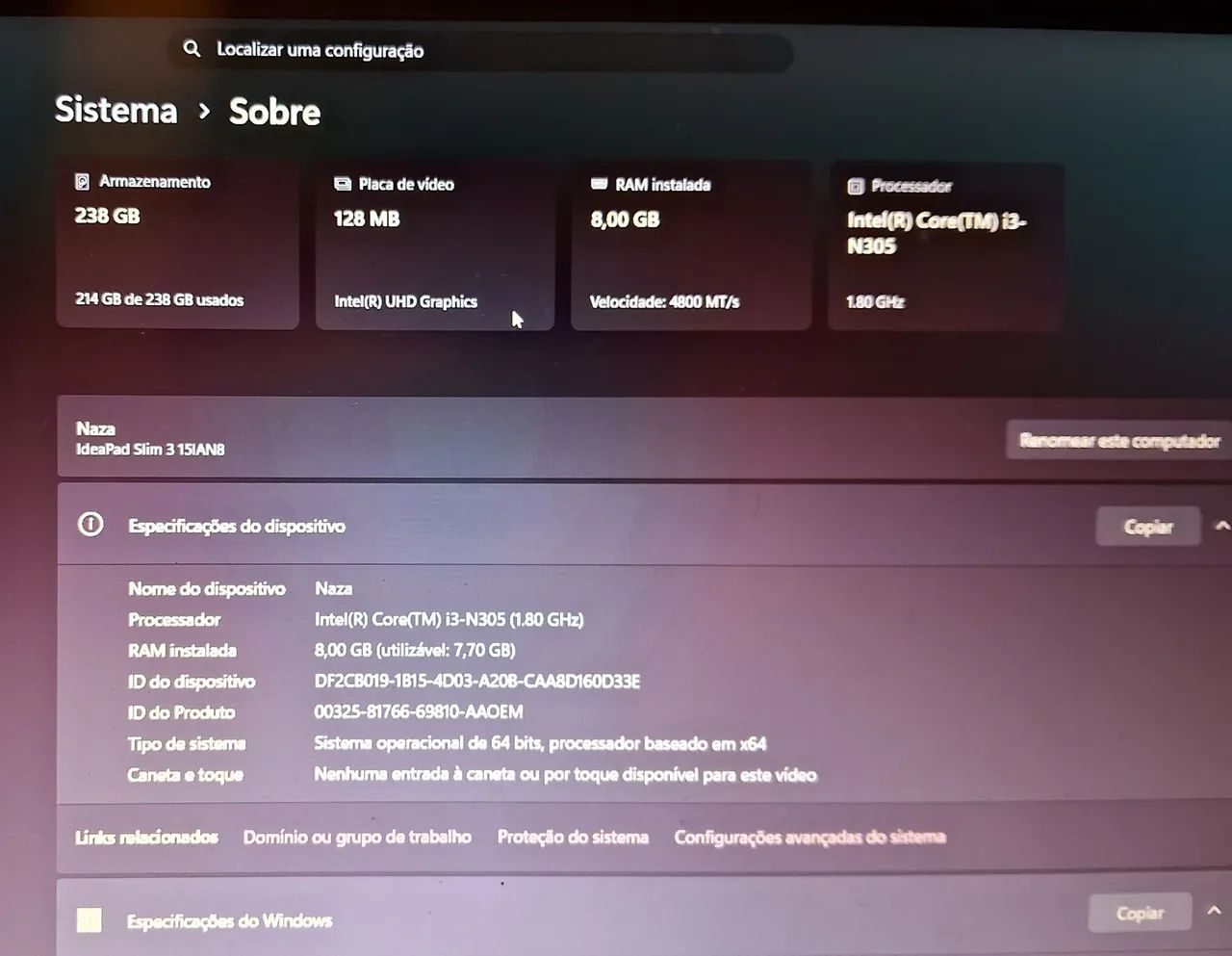 Notebook Lenovo - Foto 5