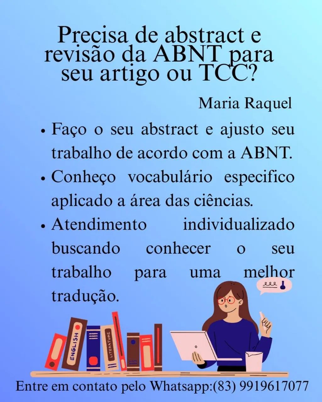 Tradução de resumos acadêmicos 