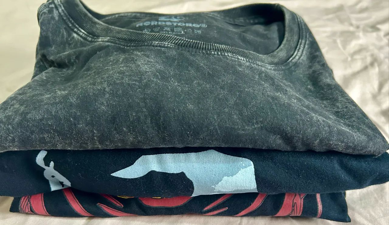 03 camisas temáticas O Hobbit é Senhor dos Anéis da Nerdstore - Usadas em Bom Estado - Foto 4