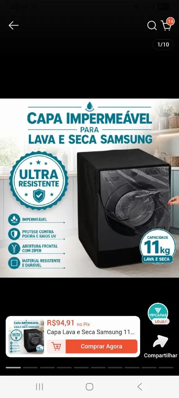 Capa para lava e seca  - Foto 2