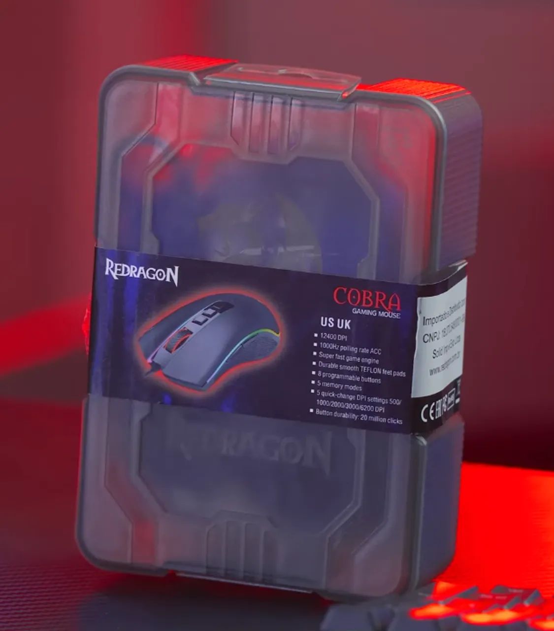 Mouse Gamer Competitivo Redragon Cobra RGB