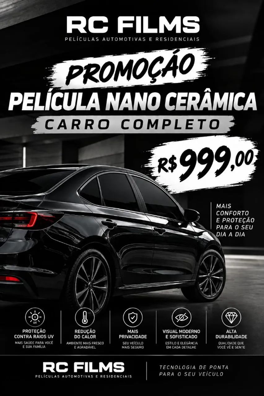 PROMOÇÃO INSULFILM NANO CERAMIC 