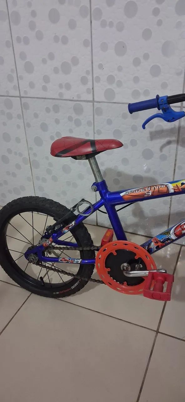 BICICLETA INFANTIL ARO 16 HOMEN ARANHA - Foto 5