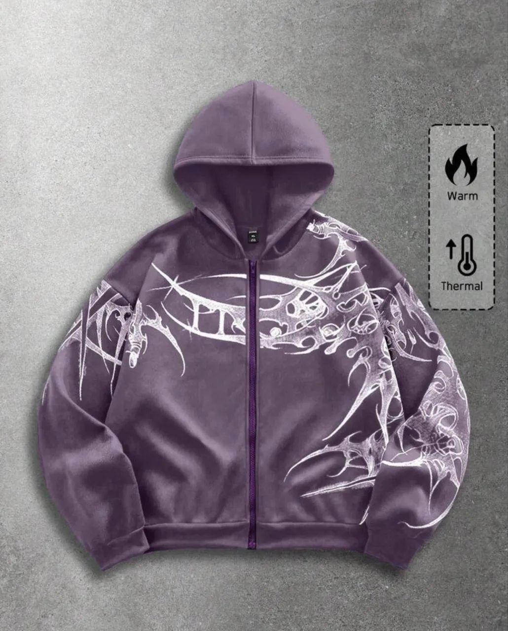 Moletom com Capuz - roxo