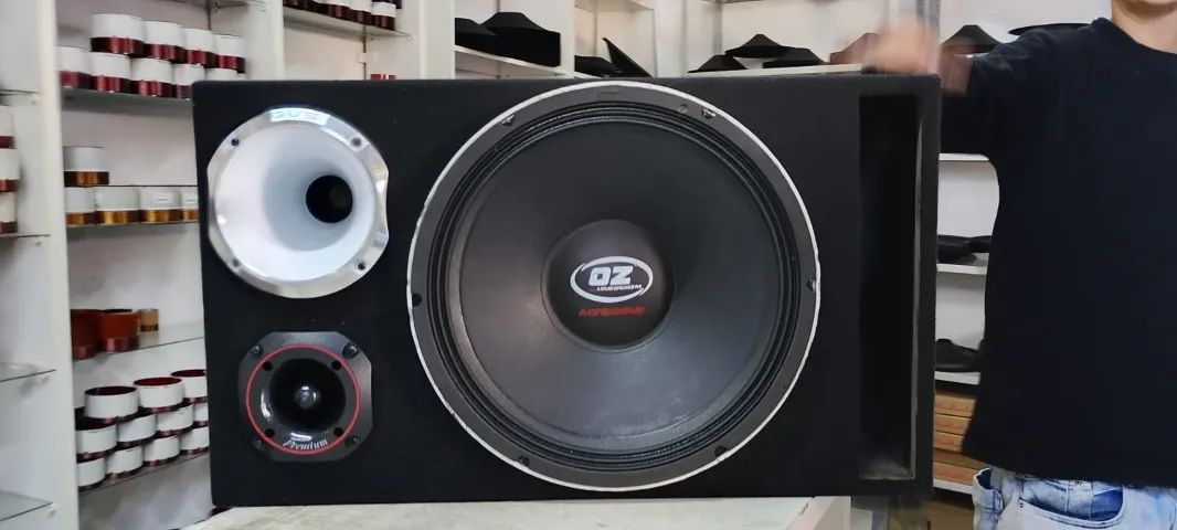 CAIXA TRIO OZ 1600RMS 15 POLEGADAS - Aparelhos de Som - Centro
