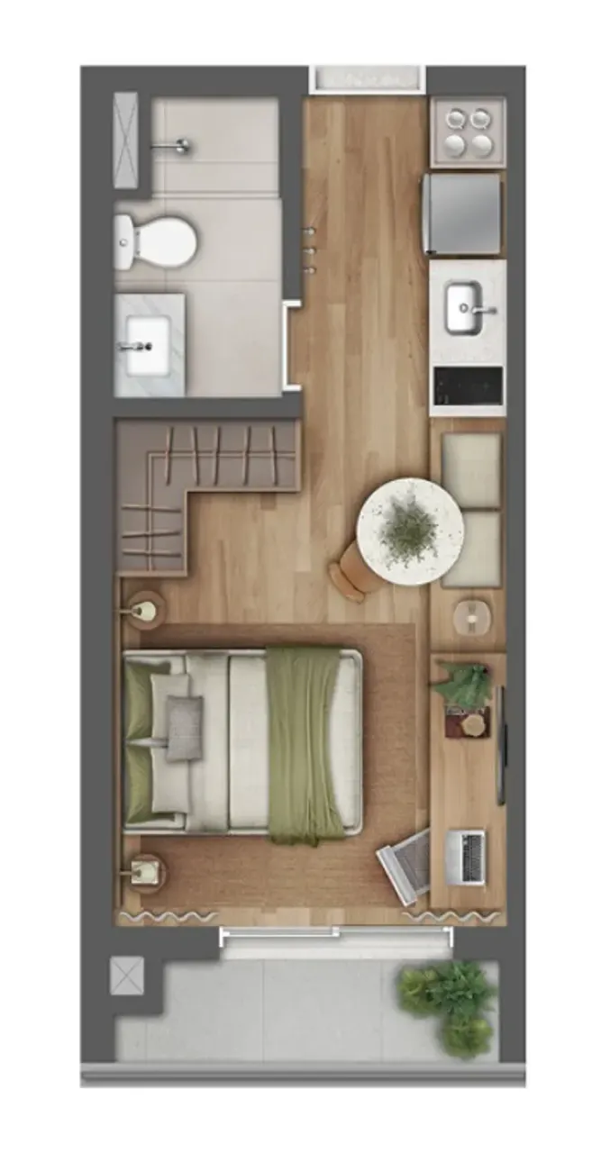 PLANTA 25m²