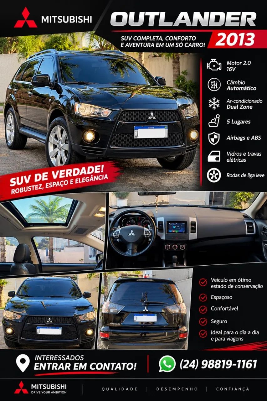 Mitsubishi Outlander 2.0 16V 160CV AUT. 2013
