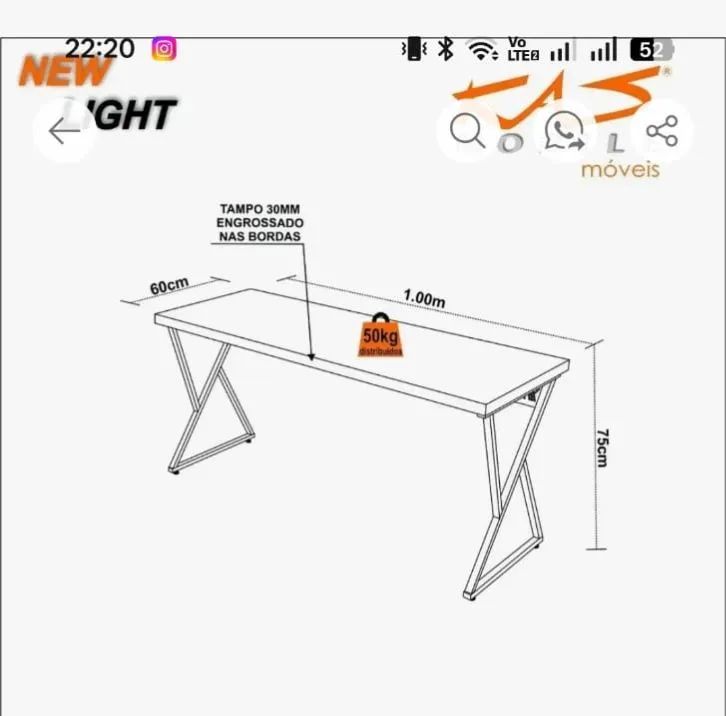 Escrivaninha, mesa para escritorio - Foto 3