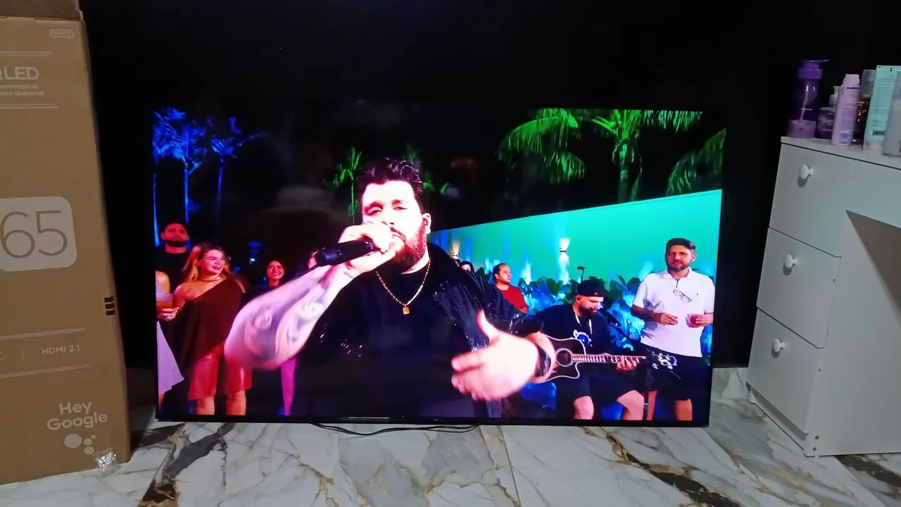 TV TCL 65 polegadas QLED 4K, entregamos no local 