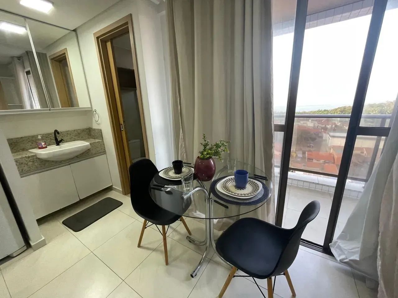 Alugo apartamento estilo Studio, mobiliado, vista mar. - Foto 5