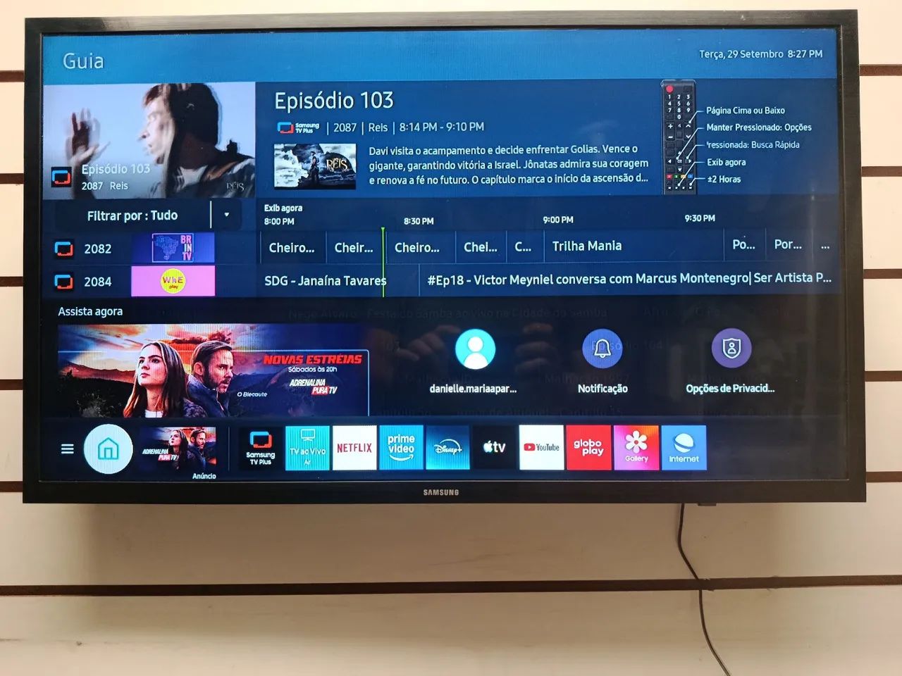 Tv Samsung tysen 32 Polegadas com canal Samsung vários apps rápido em tudo  - Foto 2
