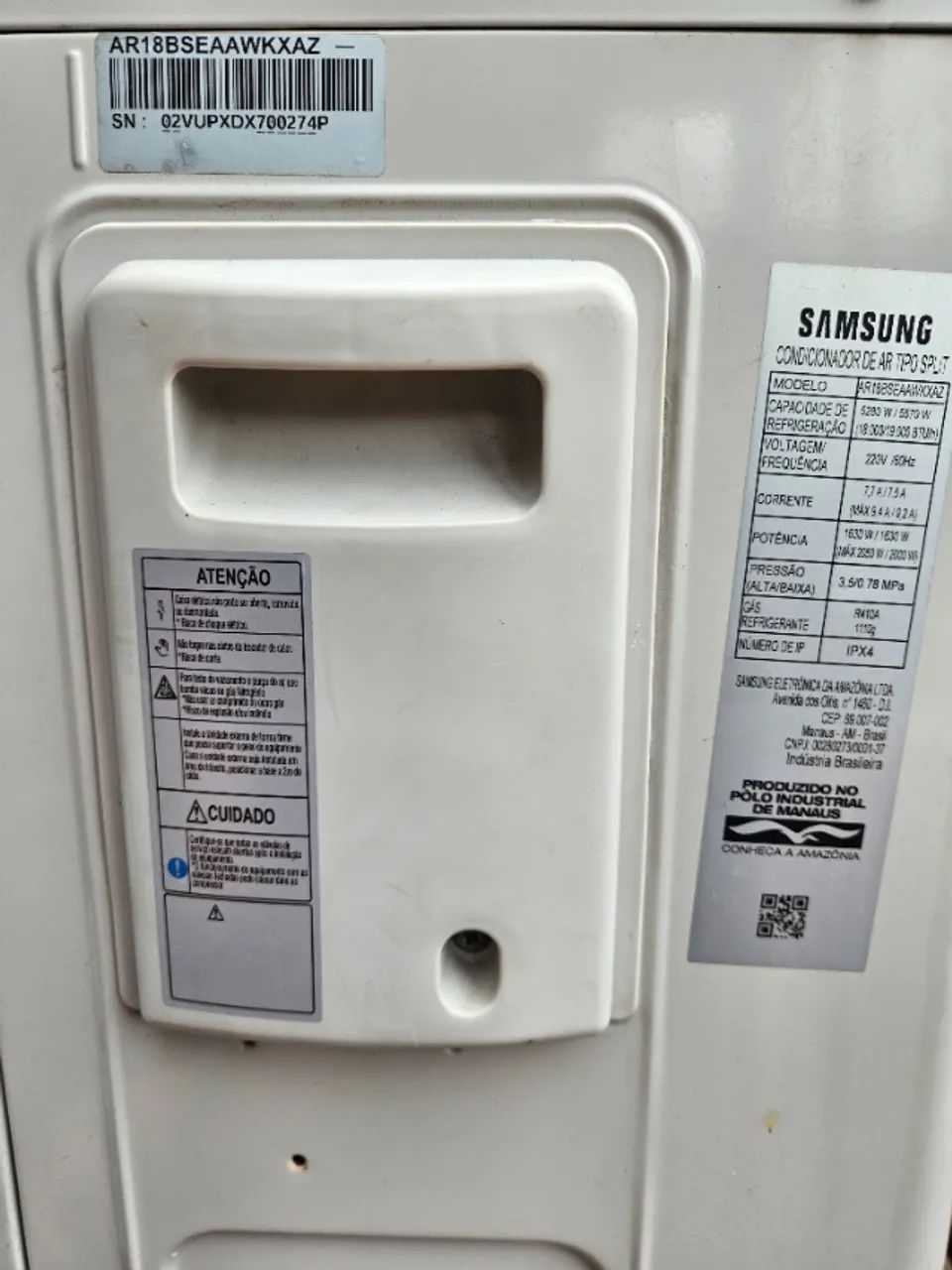 Ar-Condicionado Samsung WindFree 18.000 BTUs Inverter - Para Conserto / Peças - Foto 3
