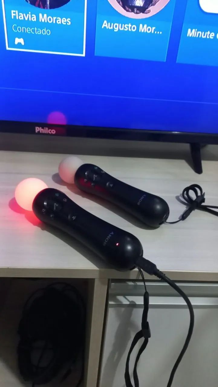 PS3 Slim + Kit Move + 15 Jogos  - Foto 2