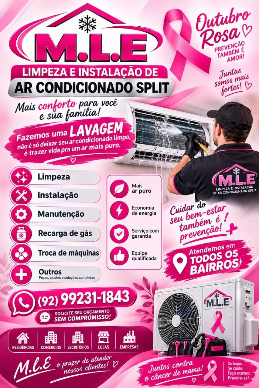 Limpeza de ar condicionado split 
