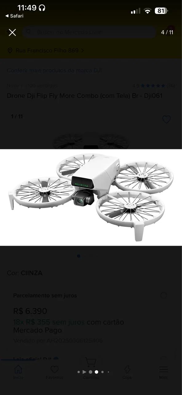 Drone dji FLIP Fly more combo  - Foto 4