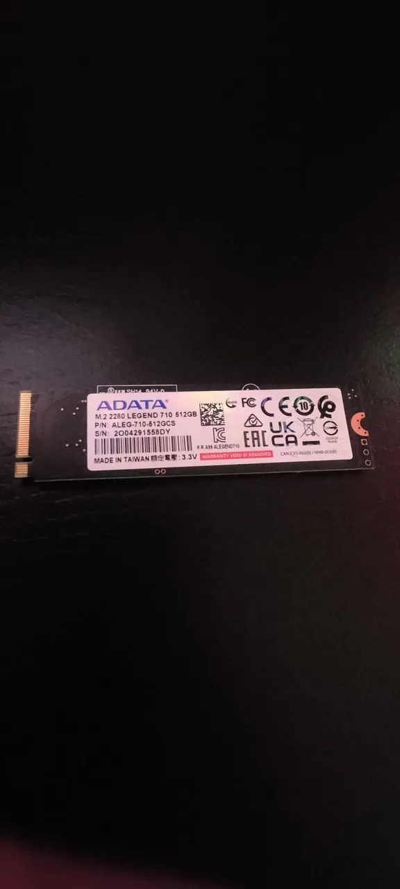 NVME SSD 512GB ADATA LEGEND
