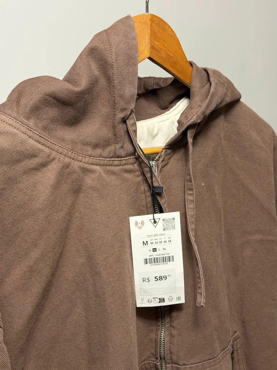 Jaqueta marrom Zara bomber - Foto 2