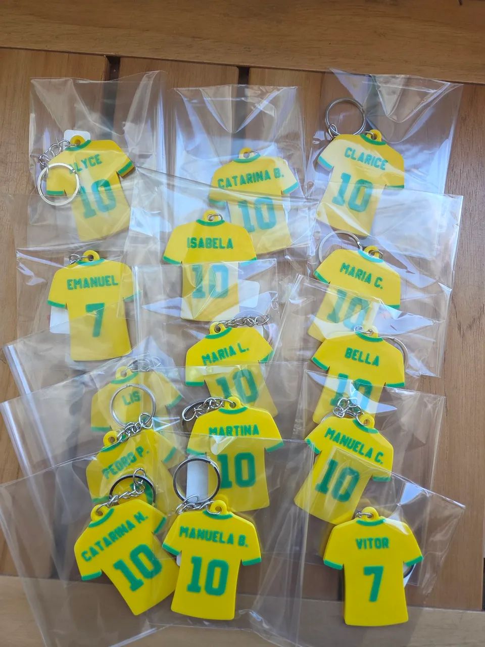 Chaveiro Camisa do Brasil personalizável 