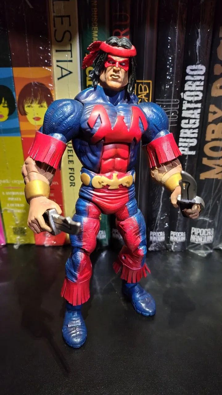 Lote X-Men Giant Size Marvel Legends Wolverine, Garota Marvel e Pássaro Trovejante - Foto 2