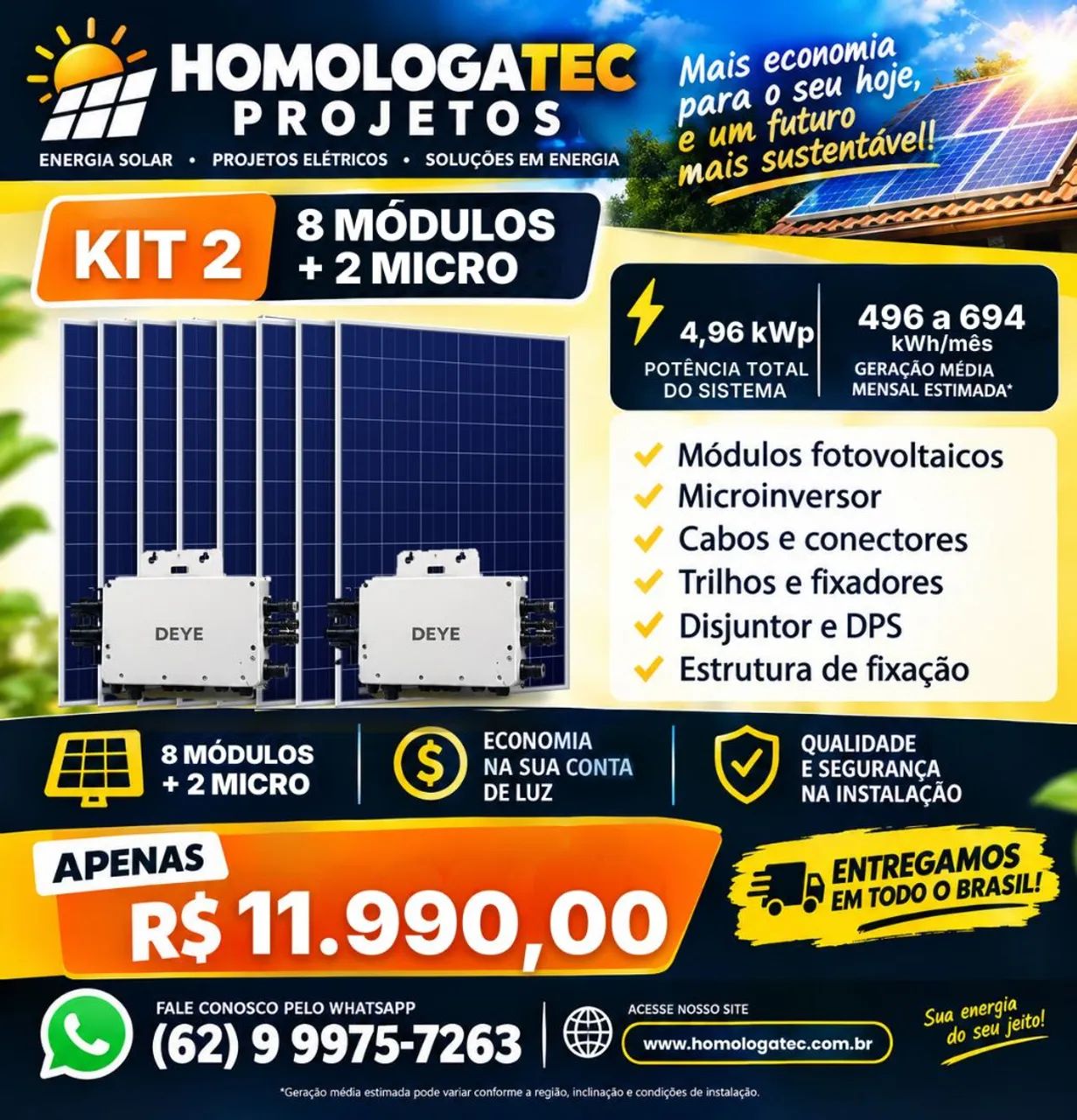 Energia solar kit 2