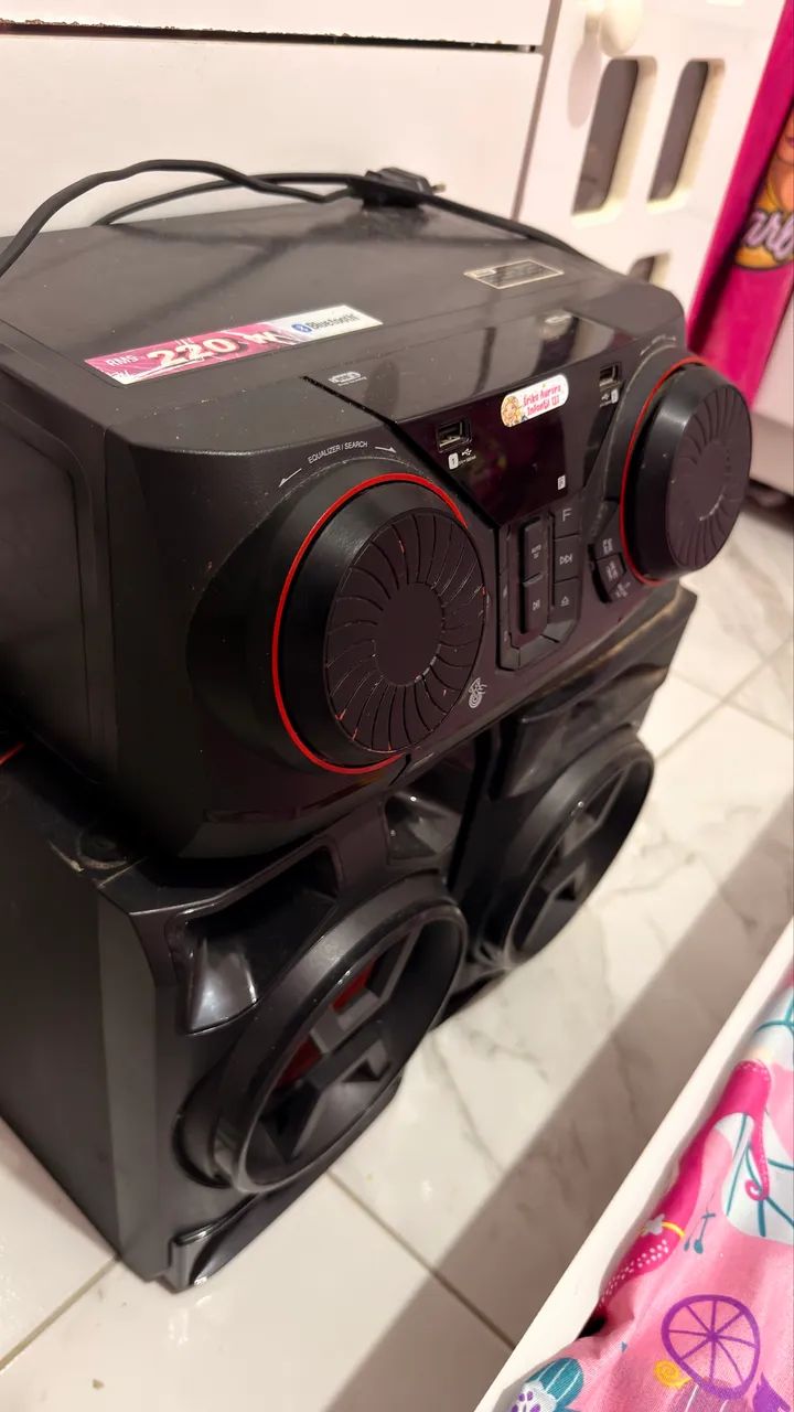 Mini System LG Xboom 220W RMS - Bluetooth / 2 USB / CD - Foto 2