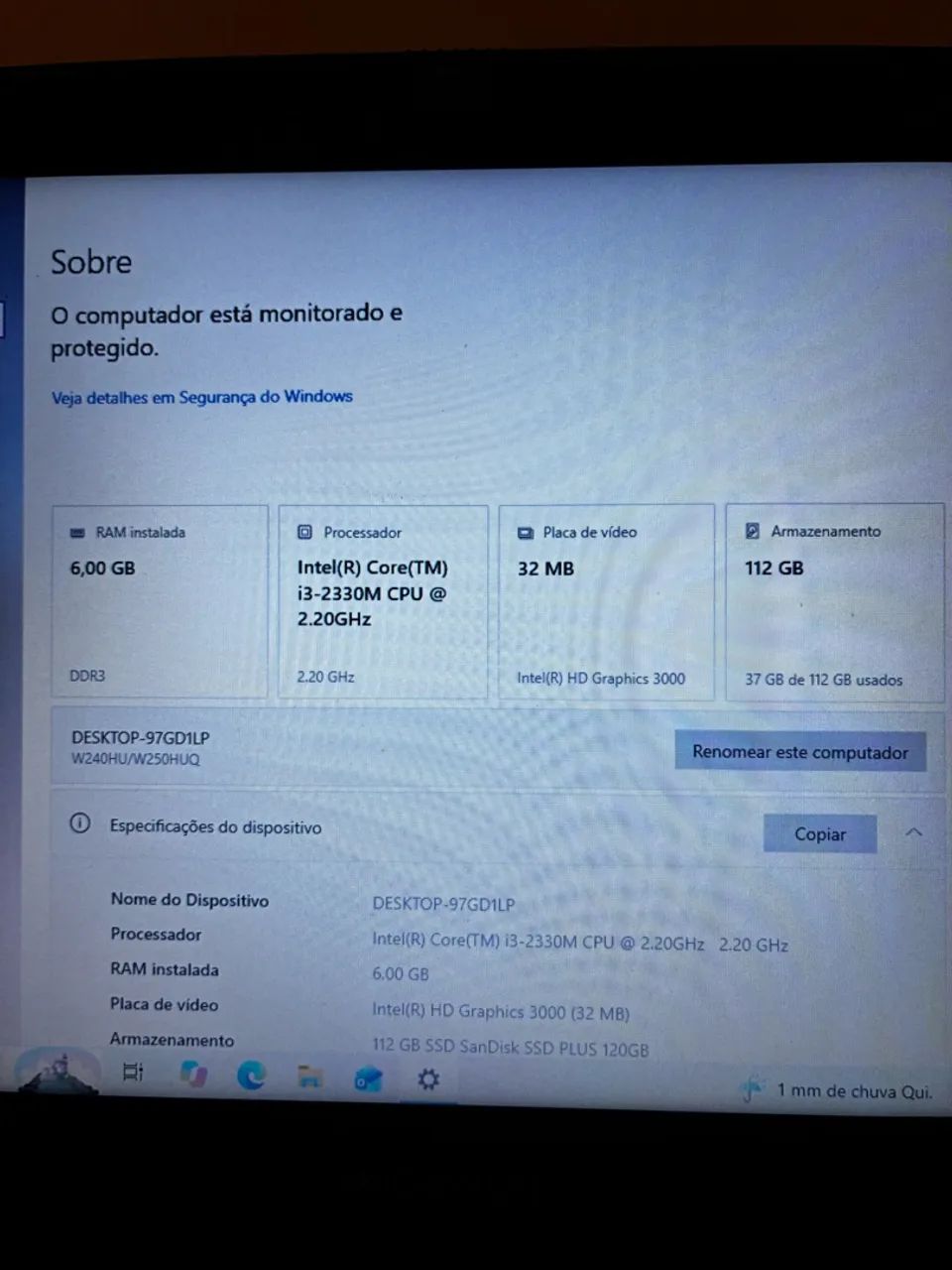 Notebook megaware i3 2a geração - Foto 3