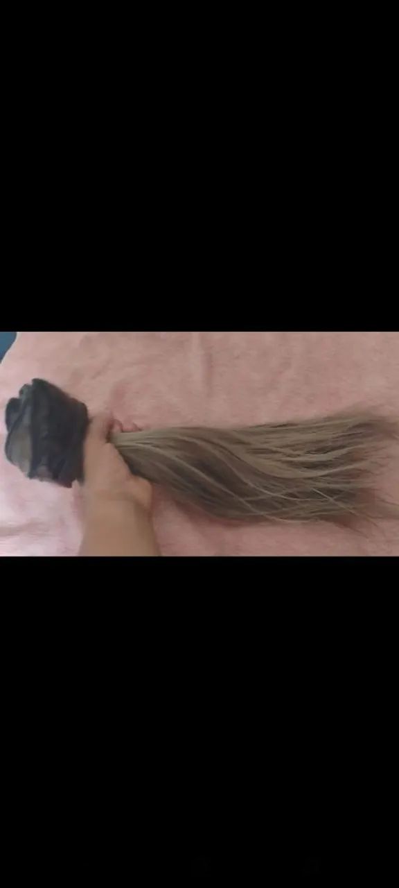 Cabelo brasileiro tamanho 40 centímetro valor 450