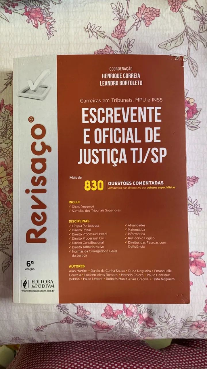 Revisaço Escrevente e Oficial de Justiça TJ/SP - Henrique Correia e Leandro Bortoleto - 6ª
