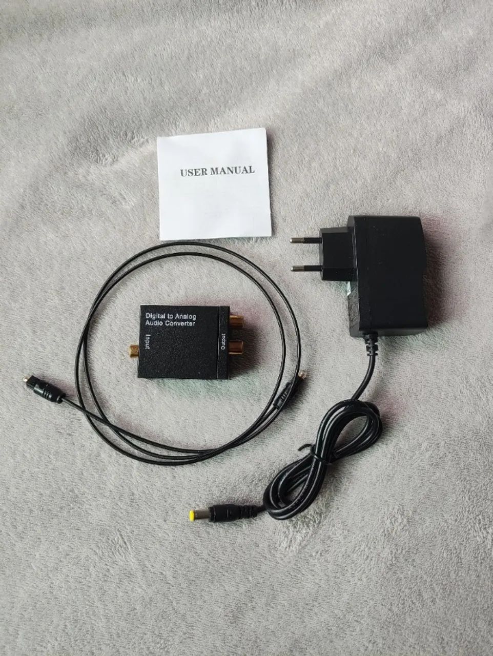 Conversor Adaptador Óptico Digital + cabo Óptico + Fonte - Foto 6