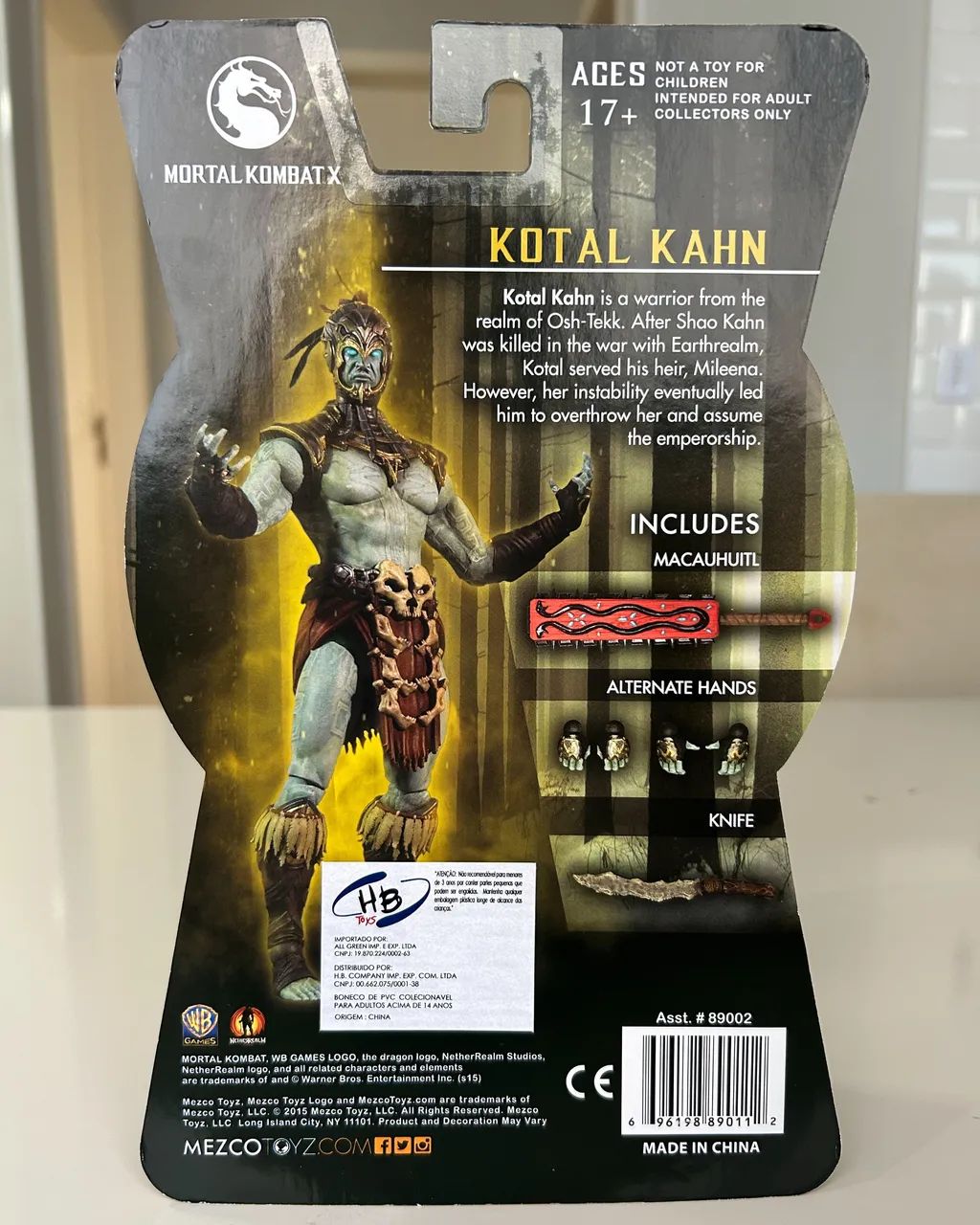Action Figure Mortal Kombat Kotal Kahn Original Boneco - Foto 3