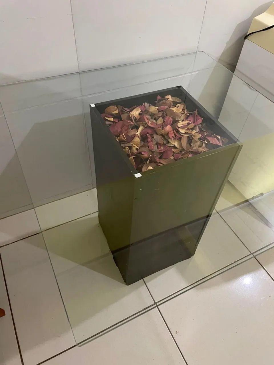 Tampo de mesa de vidro