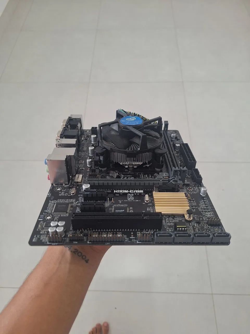 Placa mãe H110M-C/BR +Pentium G4560  - Foto 2