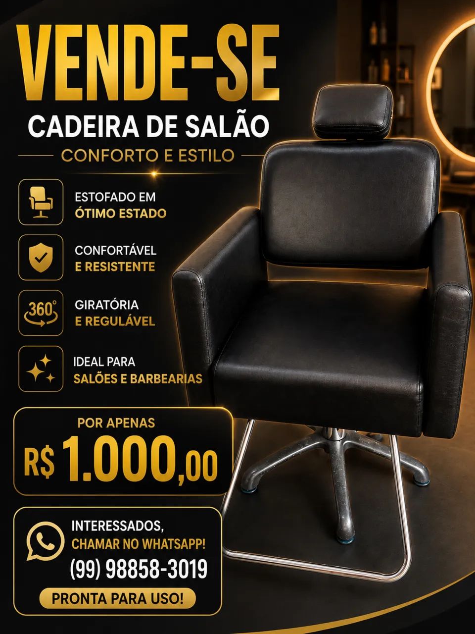 Cadeira de corte