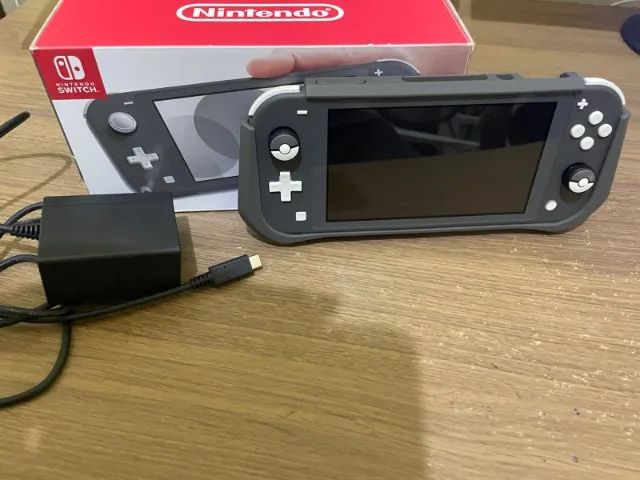 Nintendo Switch Lite Desbloqueado 64GB Cinza - Consoles de Vídeo