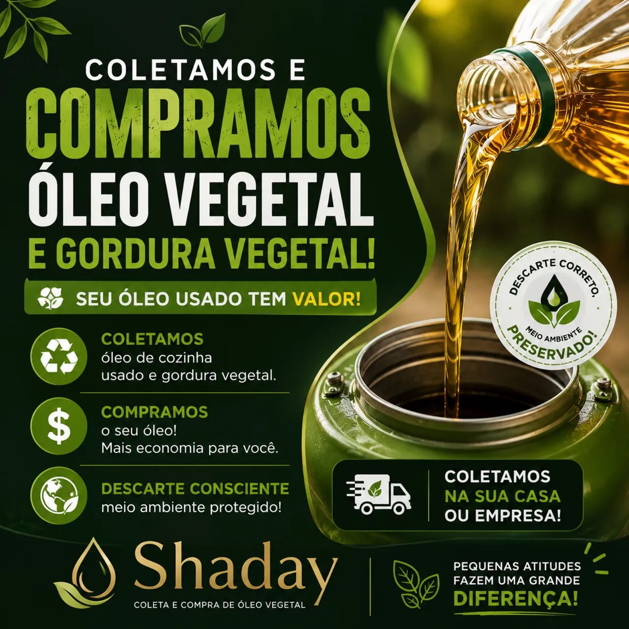 Compramos óleo e azeite usados - Foto 2