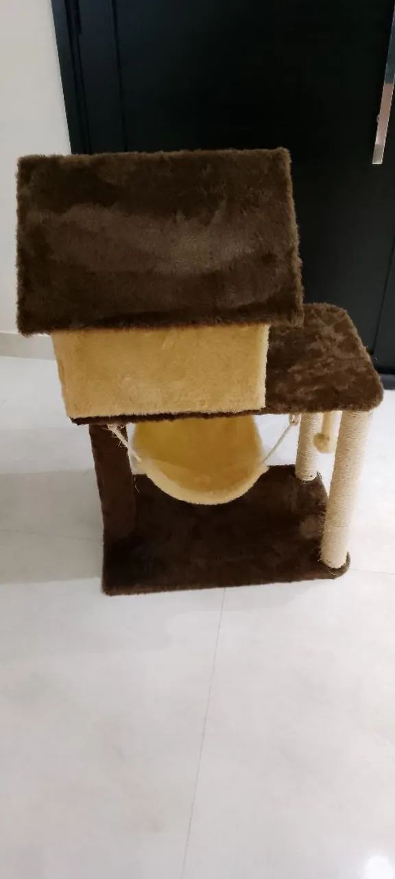 Casinha de gato com rede e arranhador  - Foto 4