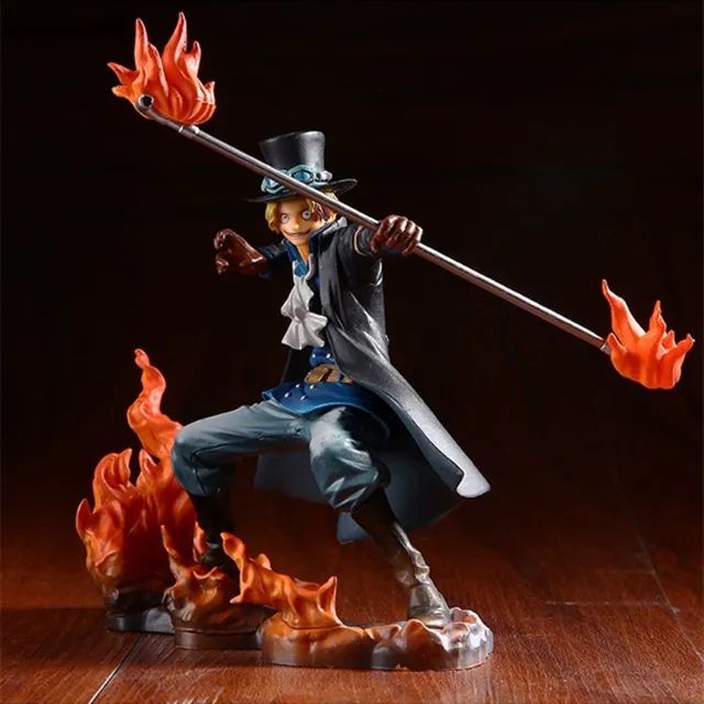 Coleção de Bonecos One Piece Monkey Luffy Portgas Sabo 3pcs - Foto 5