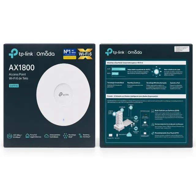 TP-Link Omada EAP610 AX1800 Wi-Fi 6 lacrado - Access Point PoE