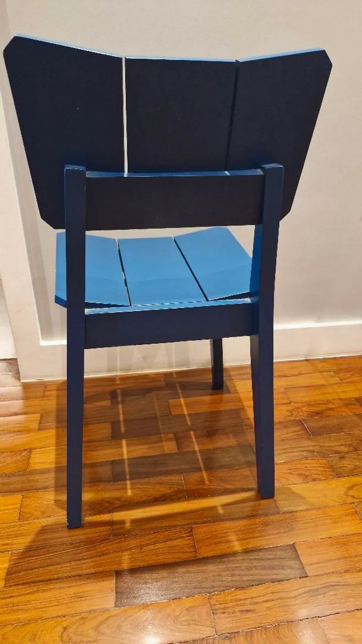Cadeira Jantar Azul - Oppa Design - Foto 2