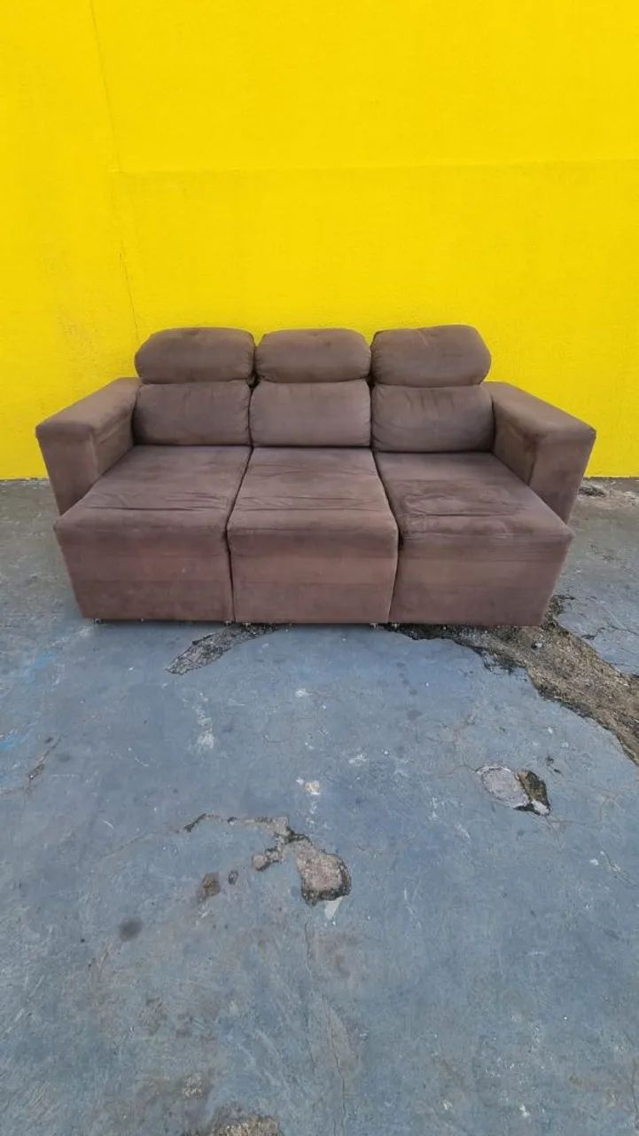 Sofa retrátil e reclinável bem pesado e confortável ((ENTREGO GRATIS)) - Foto 3