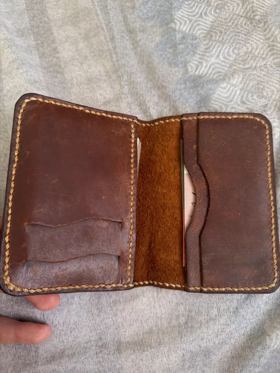 Carteira de couro legítimo. - Foto 2