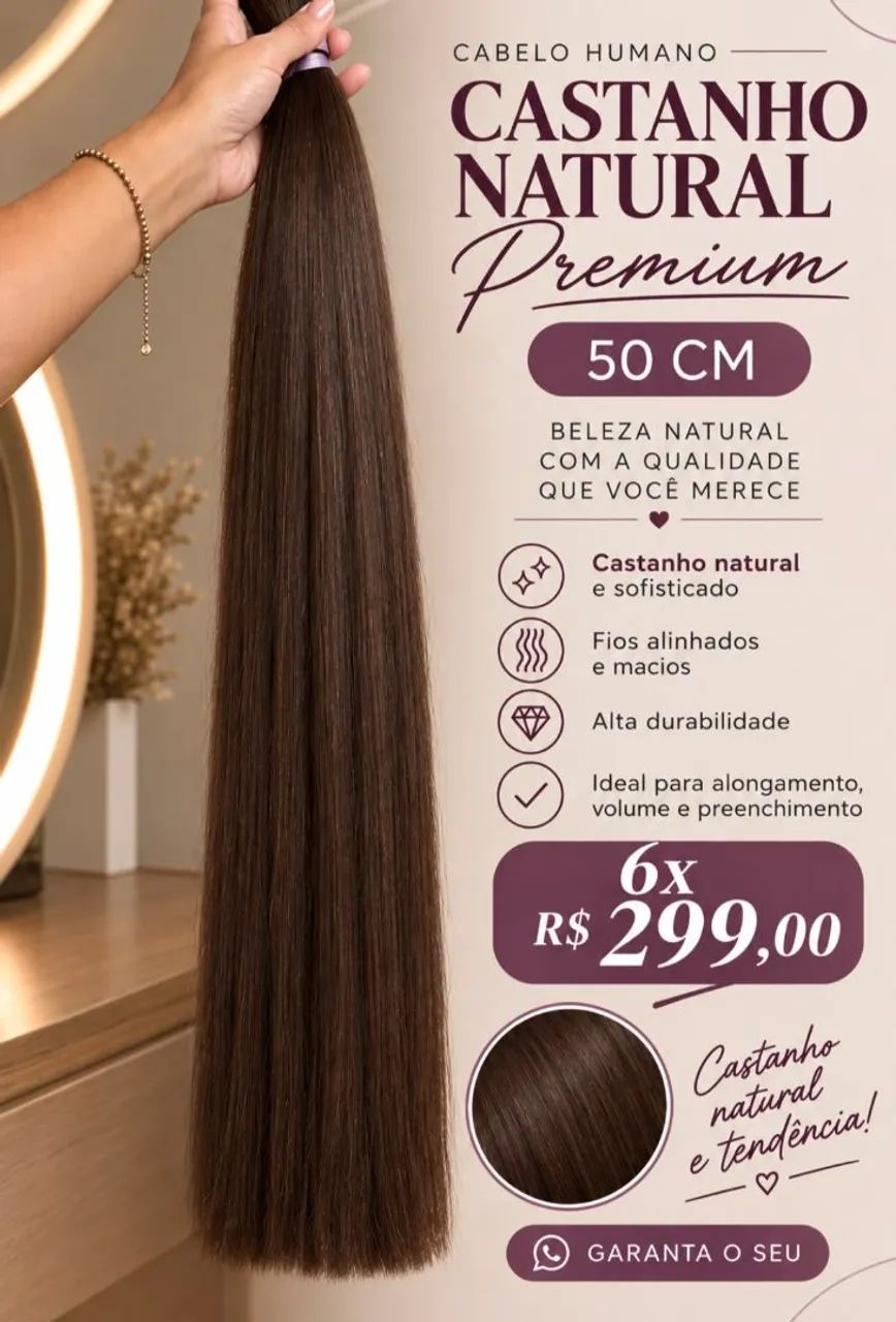 Cabelo 100% humano