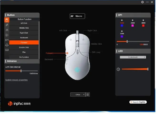 Mouse Inphic B1 Preto - Foto 5