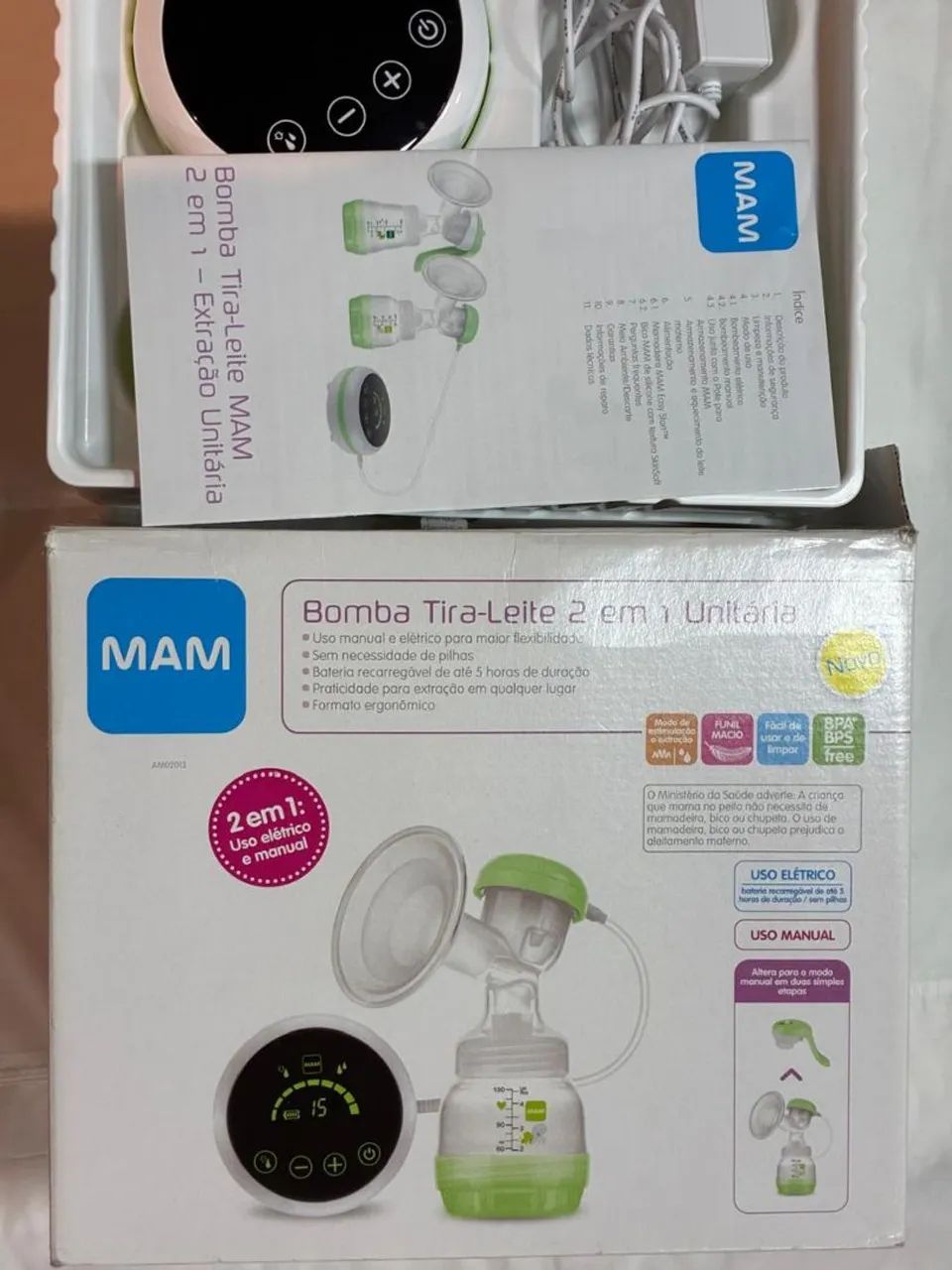 Bomba Tira-leite 2 em 1 - MAM - Foto 3