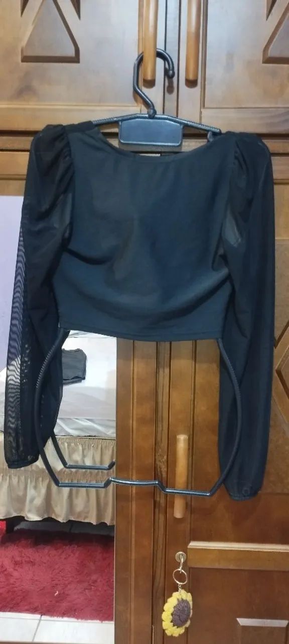 Cropped em tule e renda - Foto 3