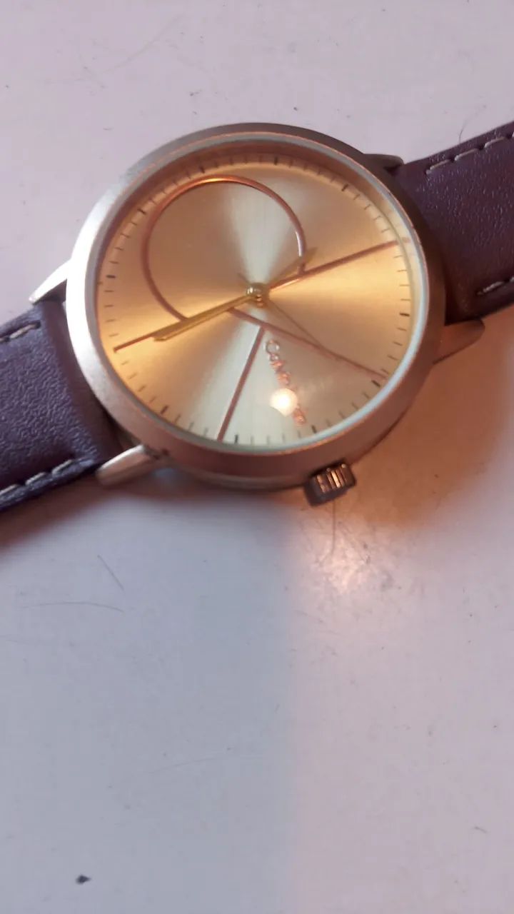 Relógio Masculino - Pulseira de couro - Foto 2