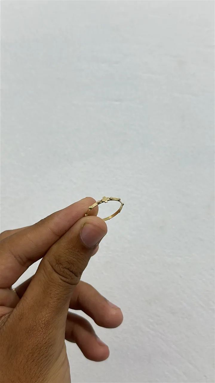 Vendo anel de ouro modelo terço 1G - Foto 2